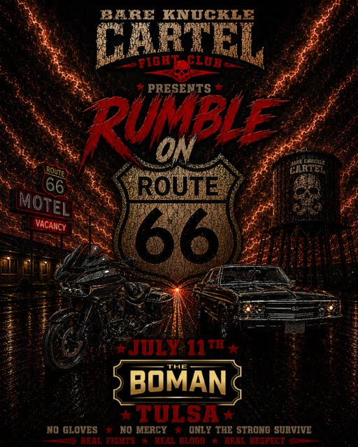 RUMBLE ON ROUTE 66 - NO GLOVES / NO MERCY / ONLY THE STRONG SURVIVE
